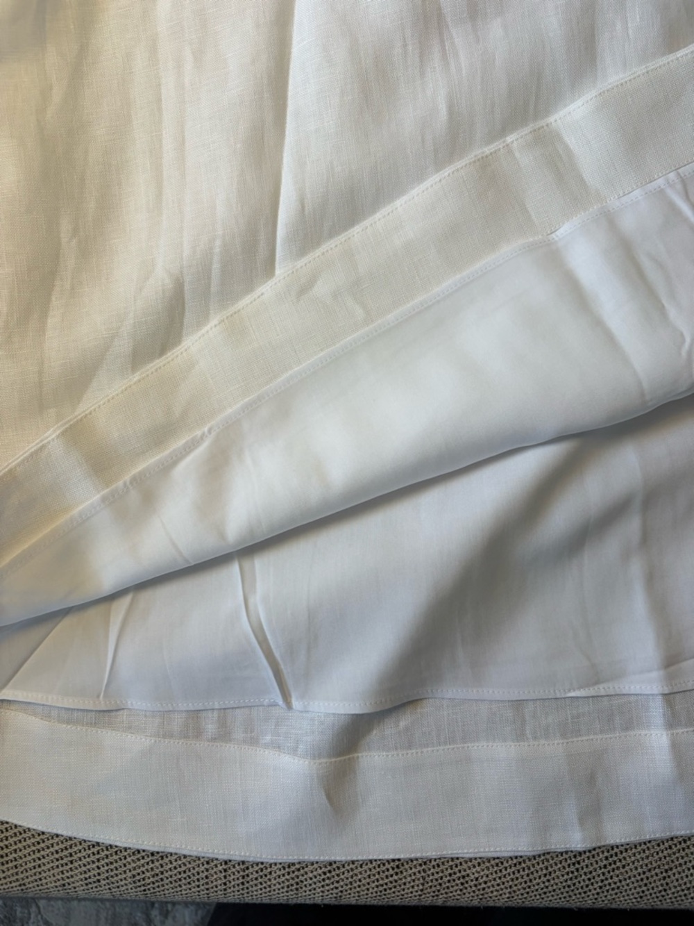 NEW Reformation Pomona Linen Lace Trim Midi Dress White | US 2 UK 6 - Picture 13 of 13